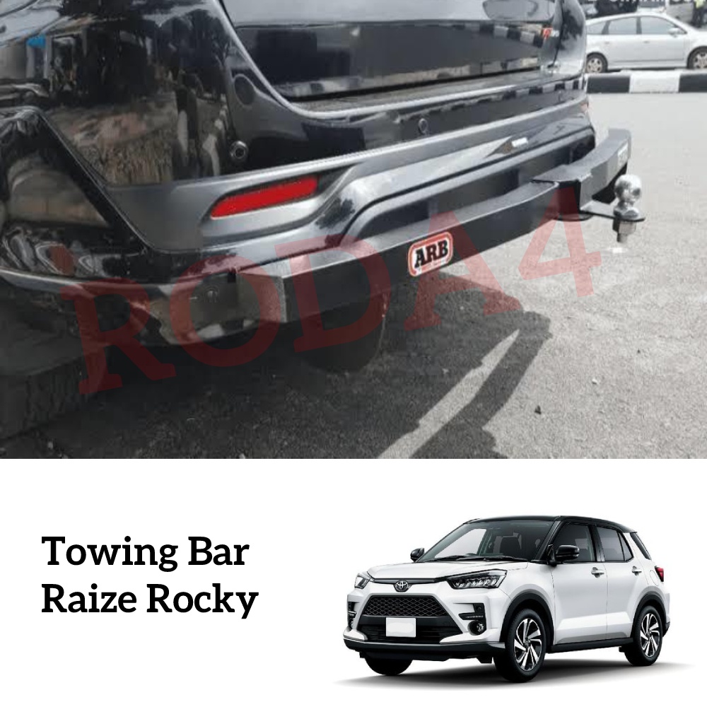 Towing Bar Besi Bumper Belakang ARB Raize Rocky Panjang Full