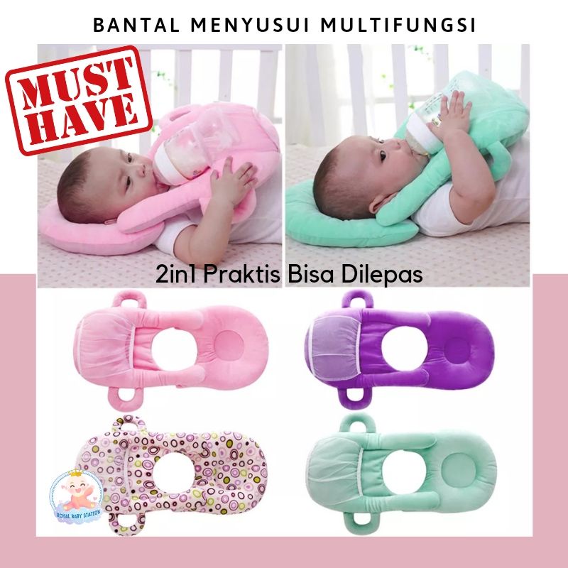 3in1 Multifungsi Original Bantal Asi Penyangga Ibu Menyusui Bayi Lebih Besar