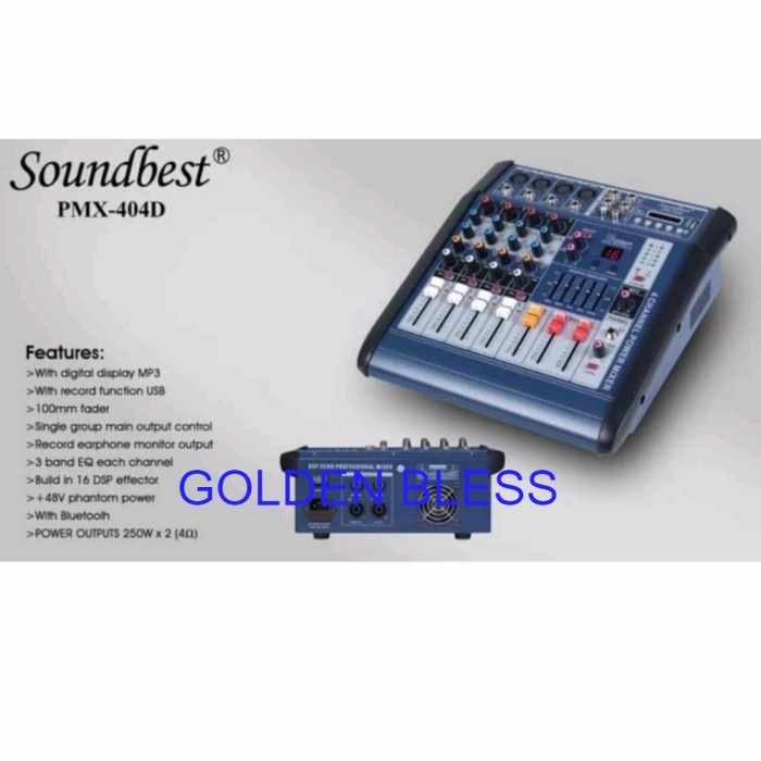 SB PMX 404 D Mixer audio 4 chanel Original