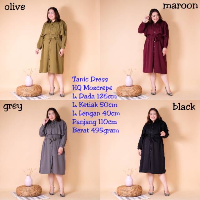 J.Jireh Fashion-Tanic Dress kd 333 (Bigsize Dress)