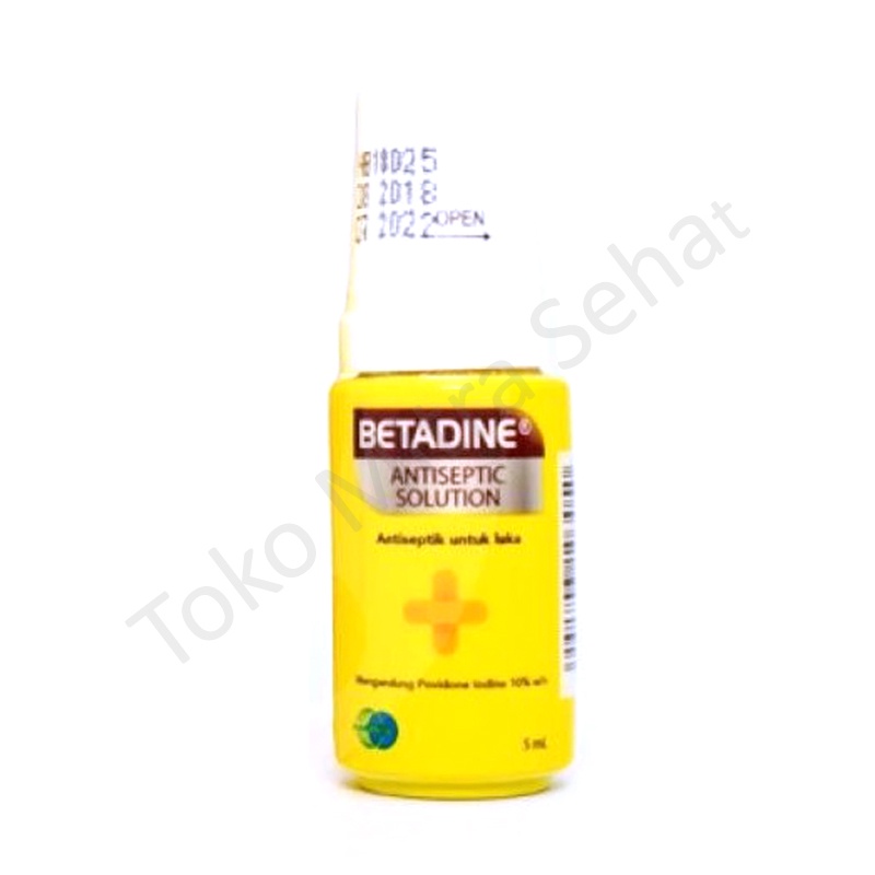 BETADINE SOLUTION / BETADINE ANTISEPTIC SOLUTION 5ml / BETADINE LUKA / ANTISEPTIK LUKA / OBAT LUKA /