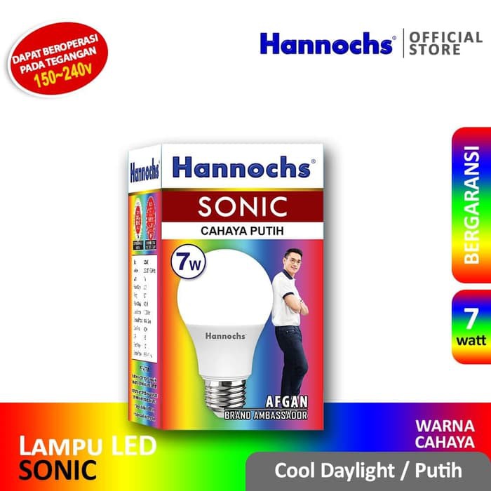 Hannochs SONIC LED Bulb 7 Watt - Bola Lampu Bohlam LED 7 Watt