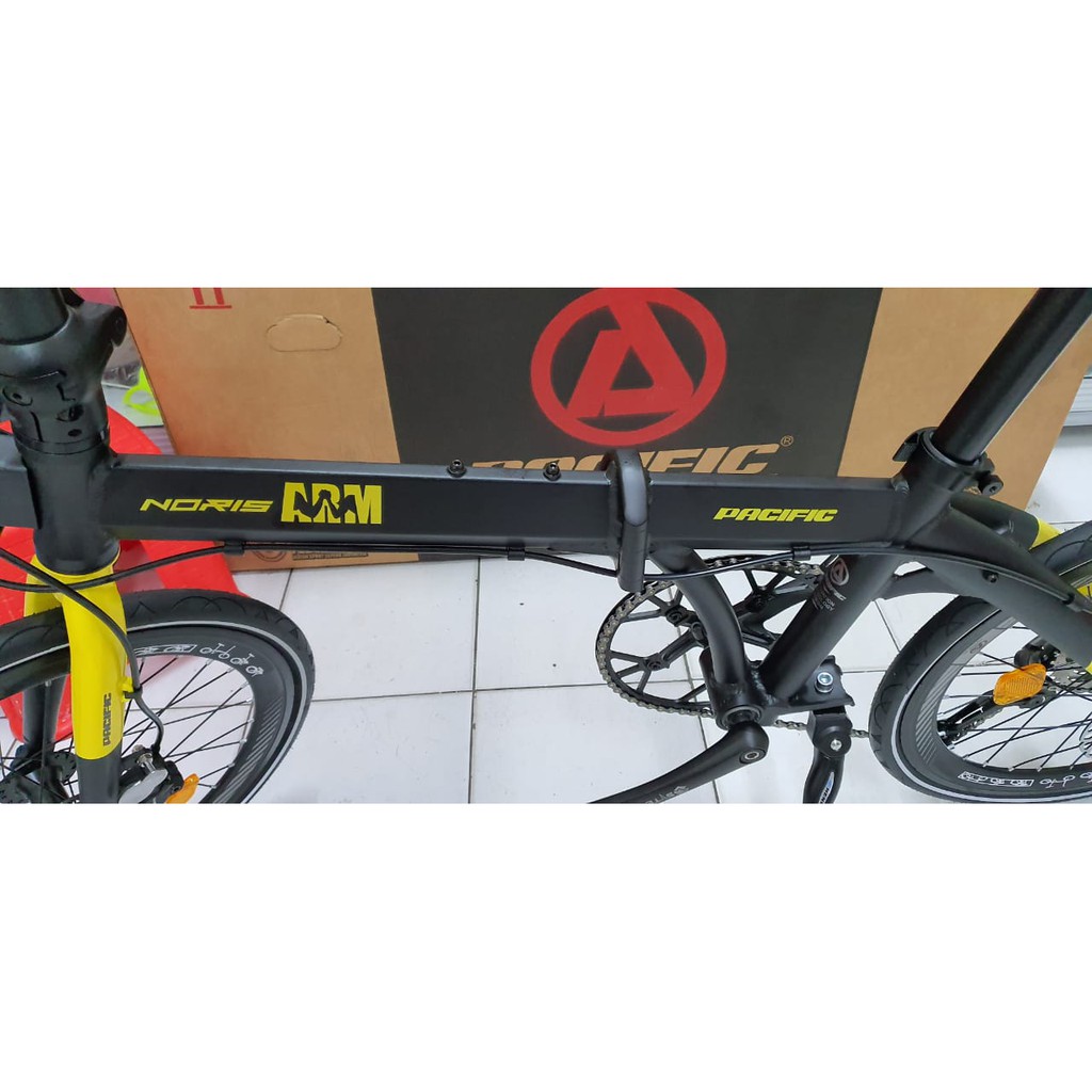 SEPEDA LIPAT PACIFIC NORIS ARM 20&quot; BICYLE FOLDING BIKE 9 SPEED HYDRAULIC BRAKE SHIMANO SHIFTER