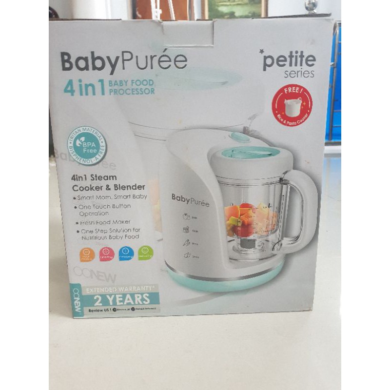 baby puree oonew 4in1 food processor petite series preloved murah second condition