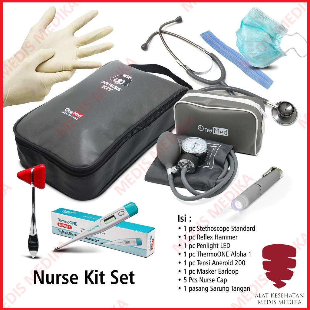 Nurse Kit Set Onemed Nursing Paket Tas Alat Perlengkapan Suster Perawat P3K