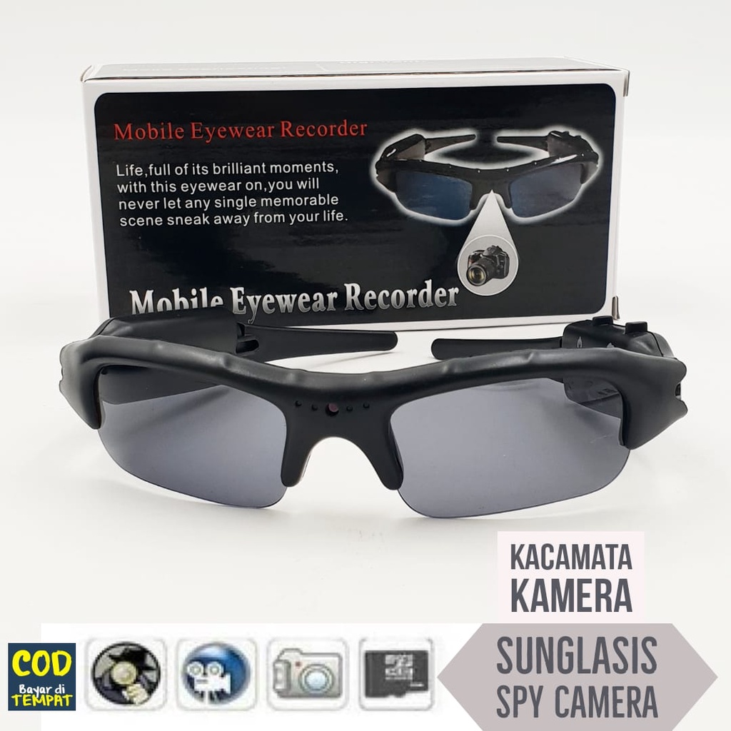 KACAMATA KAMERA CAMERA KACAMATA PENGINTAI SPY SUNGLASSES