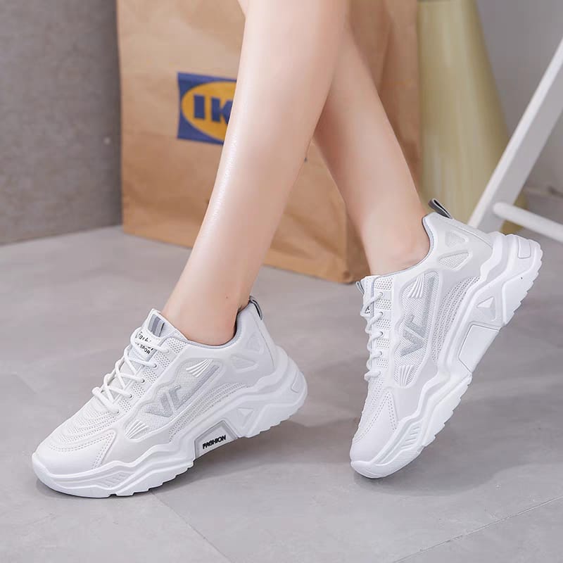 COD Sneakersdaily F-7 Sepatu Sneakers Premium Korea Style Sepatu Sport Wanita Sepatu Lari Cewek Cantik Murah