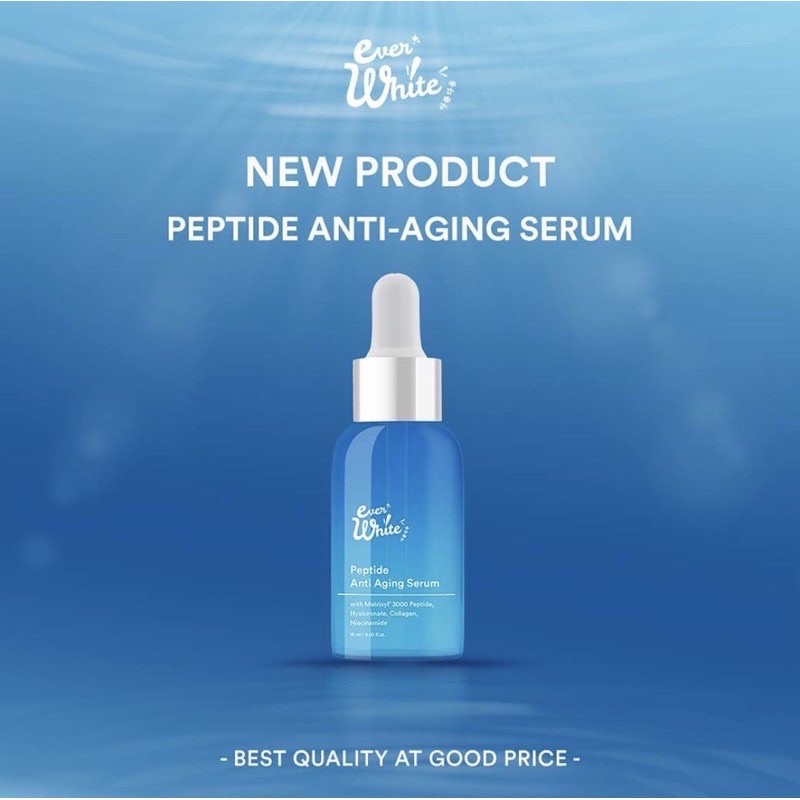 EVERWHITE Peptide Anti Aging Serum Indonesia / Toner Peptide Eye Cream Gel / Acnepair Underarm Cica