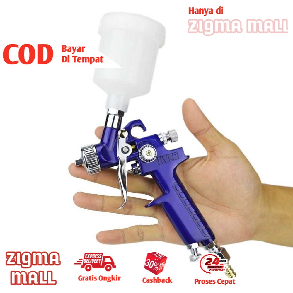 COD Nozzle Spray Gun HVLP Airbrush Ringan Alat Cat Mobil Semprotan Cat Motor Mudah Cat Semprot Mobil