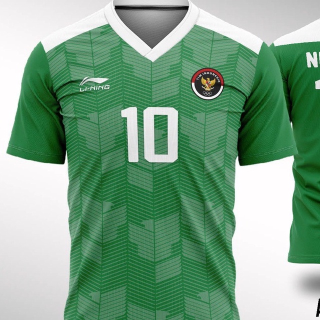 JERSEY TIMNAS INDONESIA SEPAK BOLA HIJAU PUTIH TIM NASIONAL PSSI BIG SIZE JUMBO OVERSIZED