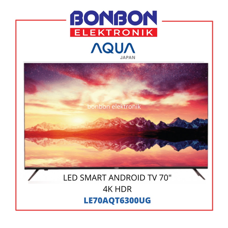 AQUA LED Smart Android TV 70 Inch LE70AQT6300UG SUPER SIZE LE 70AQT6300UG