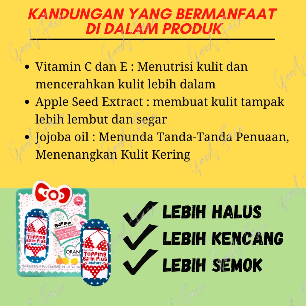 Topping Balm Plus Original 100% Original Thailand - pemutih ketiak, selangkangan, bokong leher