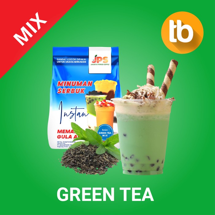 

DISKON - (BISA COD) JPS Bubuk Green Tea Latte Mix (Bubuk minuman dan makanan)