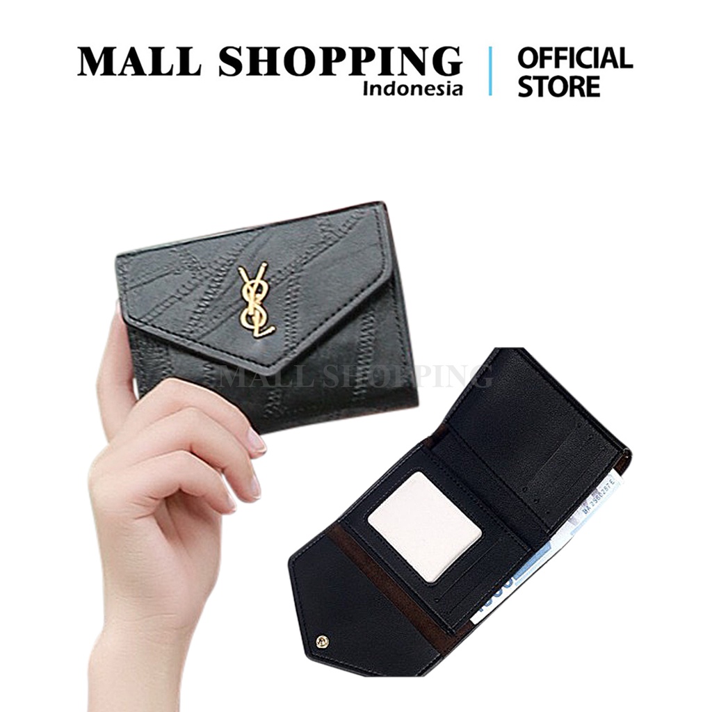 (COD) Dompet Lipat Wanita Dompet Kulit MALLSHOPPING