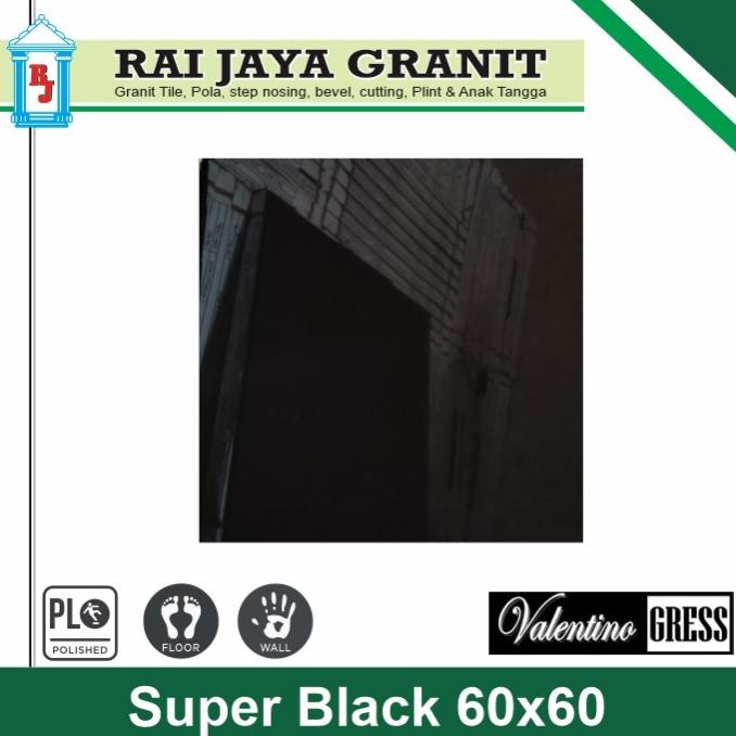 GRANIT Granit warna hitam pekat super black ukuran 60x60