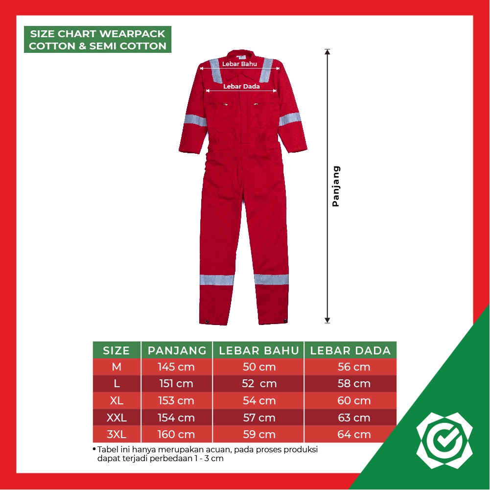 Wearpack Safety Coverall IMJ Full Cotton 3M Baju Seragam Kerja Proyek Tahan Percikan Api