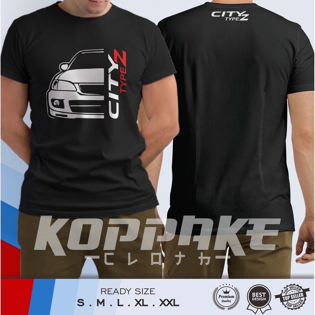Kaos Mobil Honda City Type Z v2 Baju Otomotif