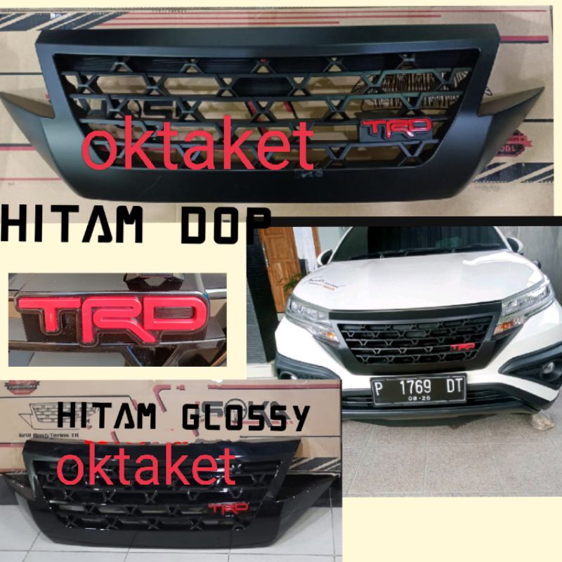 Grill depan all new rush terios 2018-2022 sporty model TRD hitam