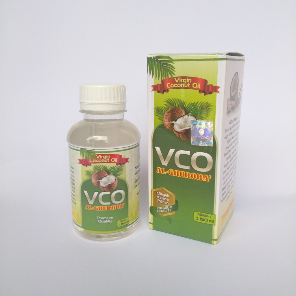 Virgin Coconut Oil (VCO) Al-Ghuroba 150 ml Original - Minyak Kelapa Pilihan