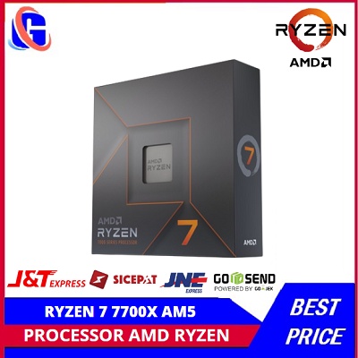 PROCESSOR AMD RYZEN 7 7700X AM5 ZEN 4 8 CORE 16 THREAD 5.4 GHZ 105W