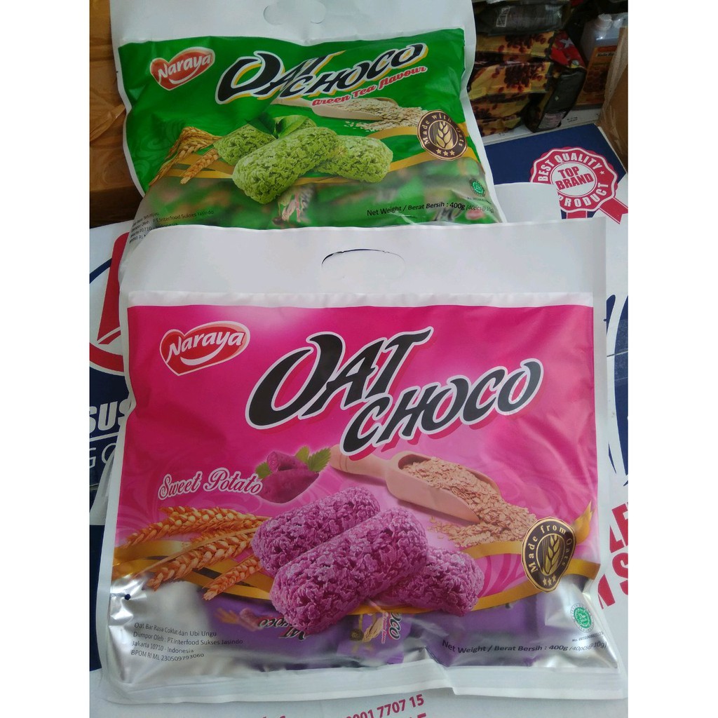 

AH - ASLI Naraya Oat Choco Snack Sehat Gandum 400gr isi 40pcs Murah