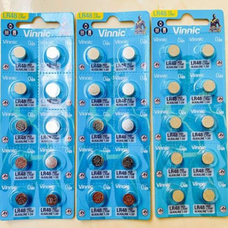 Baterai Batre Lithium Kancing Koin AG5 AG 5 LR754 Button Cell 1.5V Jam Kalkulator Alat Bantu Dengar