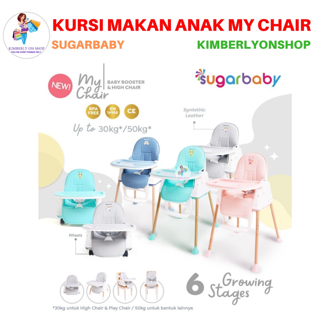 Kursi Makan Bayi Anak My Chair Baby Booster &amp; High Chair Sugarbaby