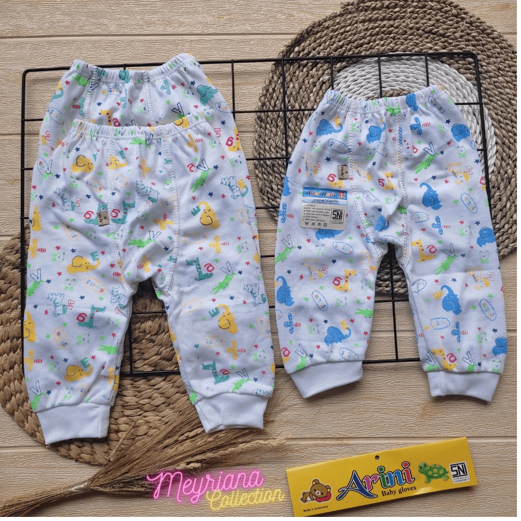 3 PCS Celana Panjang Bayi Baru Lahir Celana Diaper Usia 0-3 Bulan Meyriana Collection