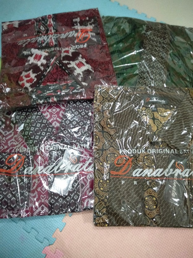 Danabrata Songket Batik Hrb026 Kemeja Batik Pria Modern Lengan Panjang M L Xl Xxl Asli Pekalongan