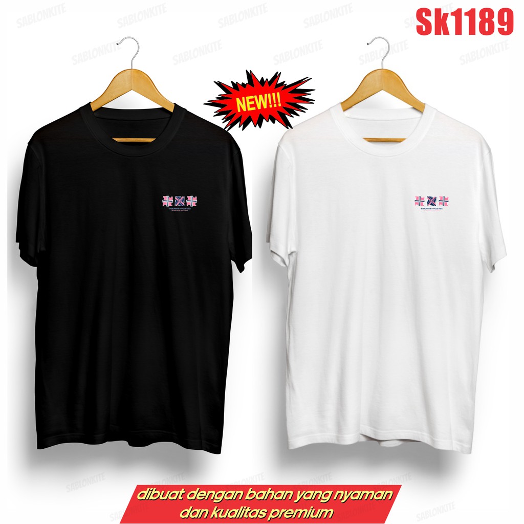 MURAH!!! KAOS KPOP LOGO NEW KECIL SK1189 FIGHT OR ESCAPE UNISEX