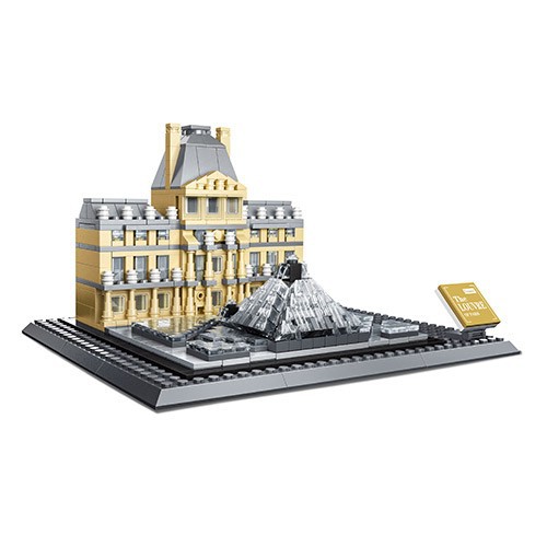 THE LOUVRE OF PARIS 785PCS MAINAN ANAK NO LEGO BRICKS BRICK BLOCK