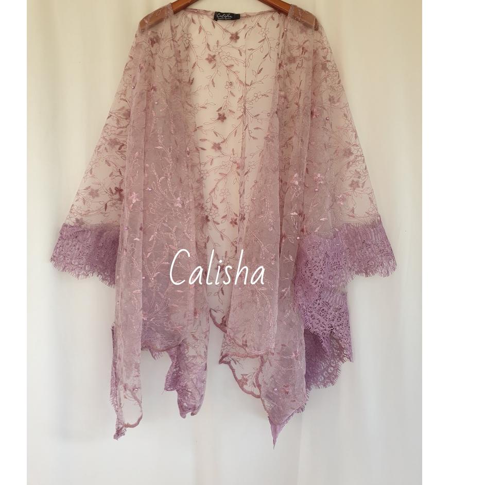 Viral Kebaya Cape Kilau Jelita Outer by Calisha TOP OUTER CARDIGAN KEBAYA TULLE TILLE MIX BRUKAT REN