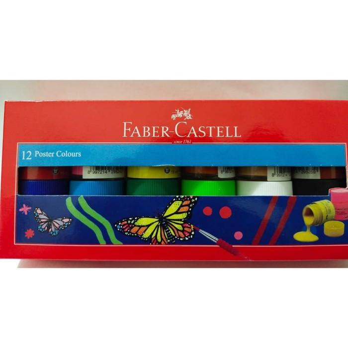 

STOK BARU! FABER CASTELL 12 POSTER COLOURS 15ML / CAT POSTER ALAT LUKIS MURAH AL6
