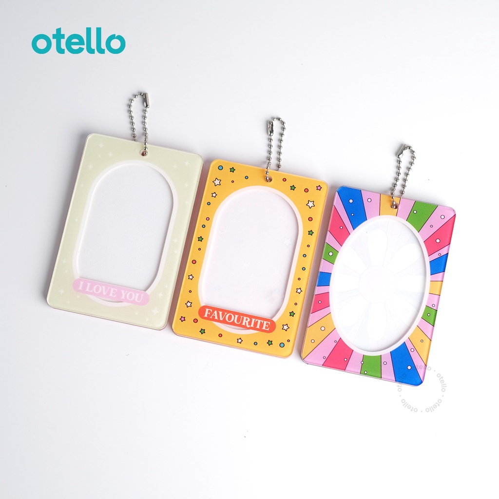 Otello Photocard Holder Acrylic Tempat PC Akrilik Frame Kpop Idol Card Holder Foto Custom UV Print Design