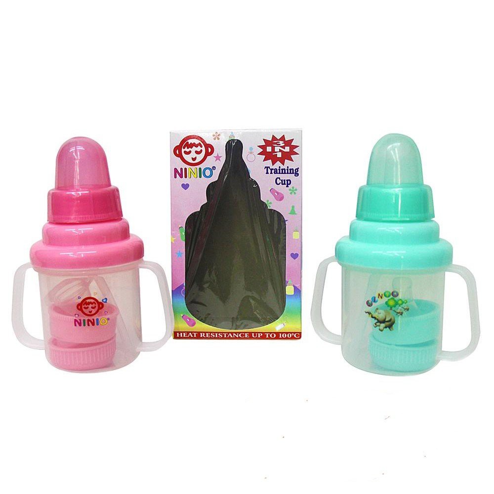 Ninio Training Cup 3in1/ Botol Minum Anak 180ml F-388 - BELLA SHOP