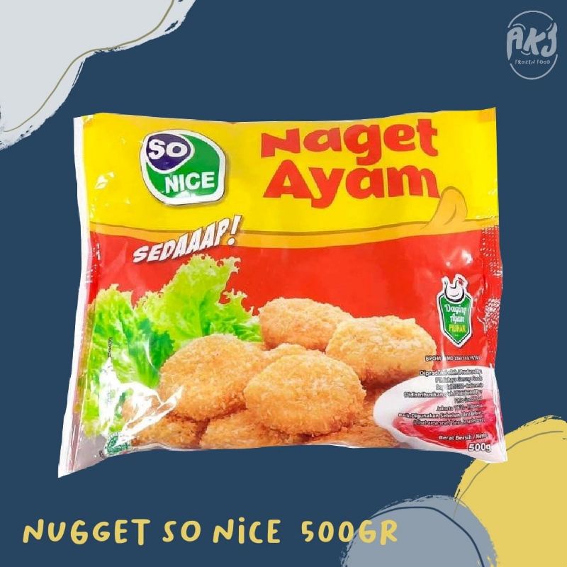 

Naget Nugget So Nice 250gr - 500gr - 1kg