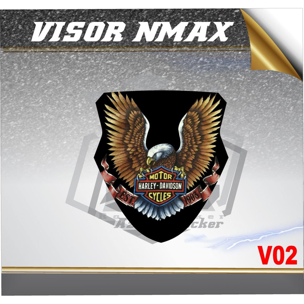 STIKER VARIASI VISOR NMAX Sticker winshield -VISOR YAMAHA NMAX VARIASI STNDART HARLAY DAVIDSON