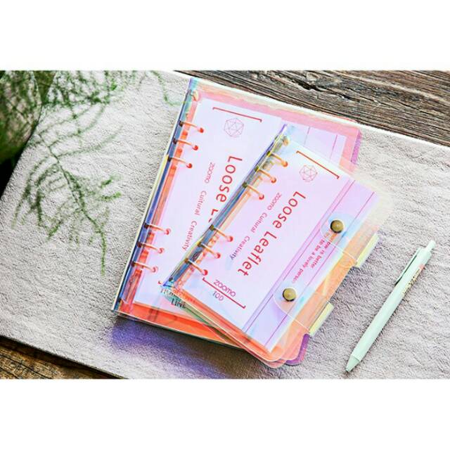 

Binder A6 Transparent Glittering