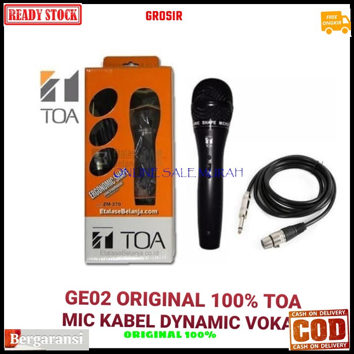 G02 TOA mic kabel original mik cable karaoke vokal meeting vocal audio sound pro jernih panggung pidato ceramah imam masjid musik music pengeras suara G02   Bisa ke segala alat audio sound KABEL ORIGINAL TOA 5 METER  GARANSI UANG KEMBALI 100% JIKA TERBUKT