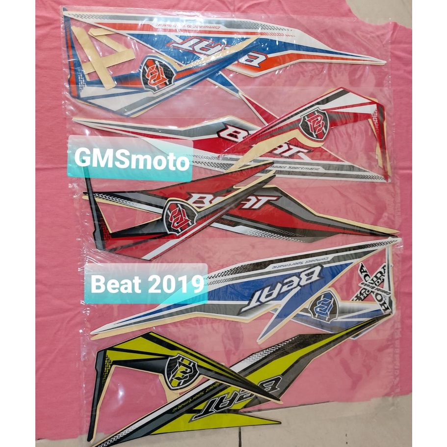 Stiker striping motor BEAT 2019 Honda