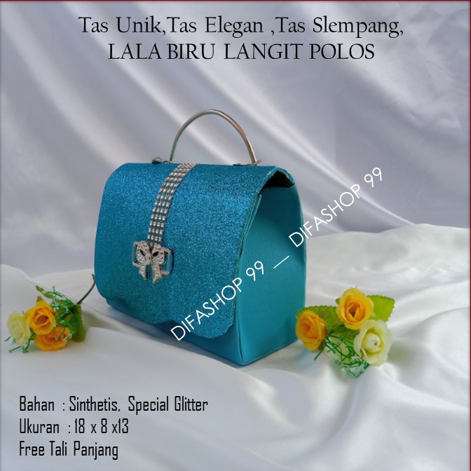 Tas Souvenir,Tas Home MadeLALA BIRU LANGIT POLOS,DIFASHOP 99