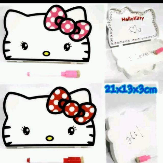 

Tempat pencil + white board hello kitty