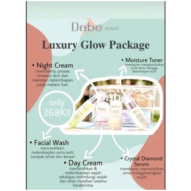Dabe Beauty Luxury Glow Package original by Bella Shopie Rigan