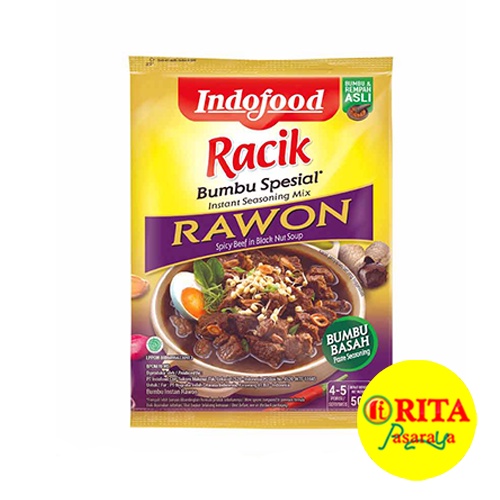 

Indofood Racik Instan Bumbu Rawon 50gram