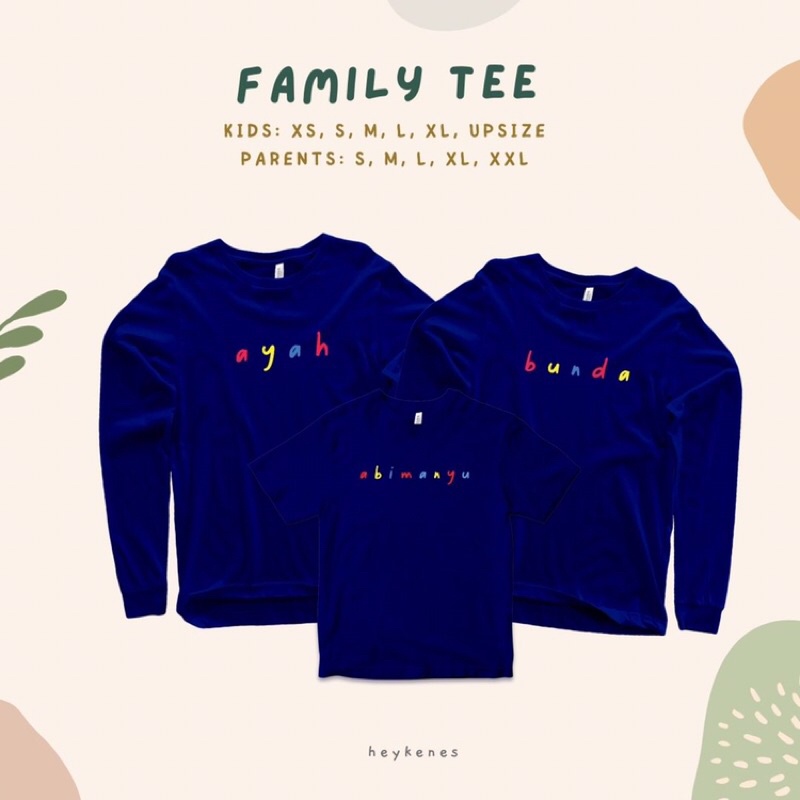 KAOS COUPLE KELUARGA CUSTOM30s