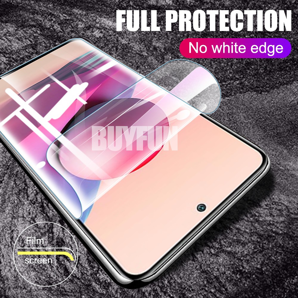 Pelindung Layar Redmi Note 10 / 10s Redmi Note 10 Pro Redmi Note 10 5G Paket 3 in 1 bahan hydrogel