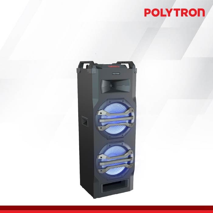 Speaker Polytron PTS2K25 Gratis 2 Wireless Mic / Trolley Speaker Polytron / Speaker Portable