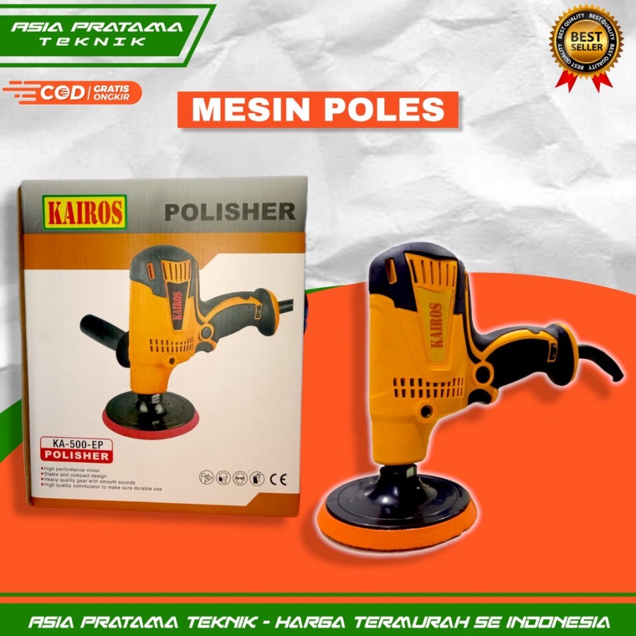 TERLARIS !!! PAKET  MESIN POLES KAIROS MESIN POLISHER 5 INCHI POLES DAN KAIROS Mesin Amplas/Ampelas Elektrik, Finishing Sande ,Belt Sander, Mesin Hampelas Mesin Amplas Belt/Sheet Sender Mesin Pengamplas Dan Penghalus KA-820-FS