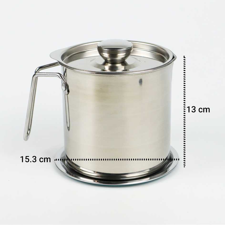 TD-REN ISHOWTIENDA Panci Saringan Minyak Oil Strainer Pot 1.8L - ASAS13