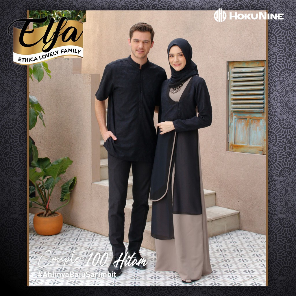 Gamis Syar'i Muslimah Kagumi 173 Hitam Busana Muslimah